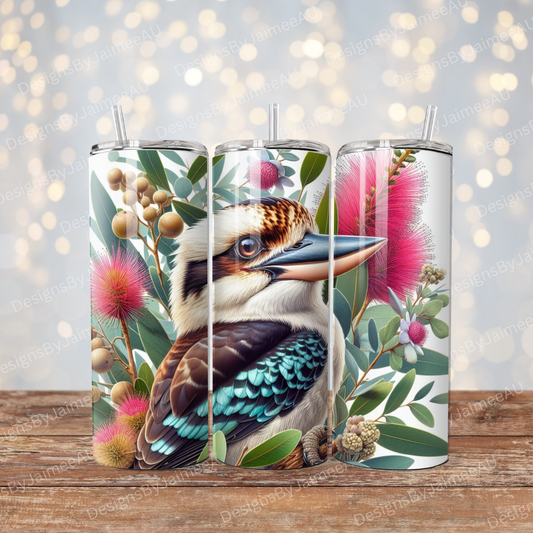 Vibrant Kookaburra #3 Digital 20oz Sublimation Tumbler Wrap