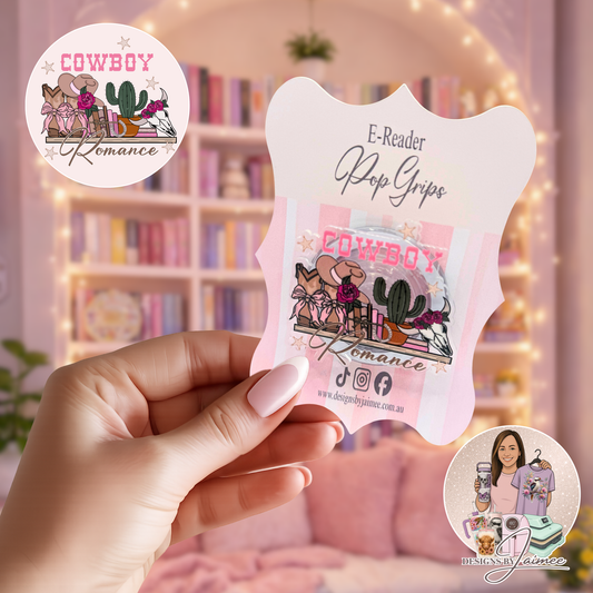 Cowboy Romance | E-Reader Magnetic Grip | Interchangeable Bookish Accessory