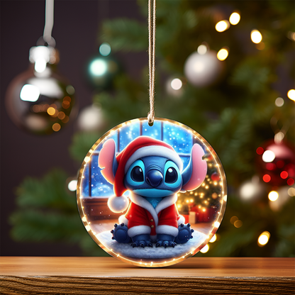 Christmas Stitch #3 Digital Sublimation Ornament Design