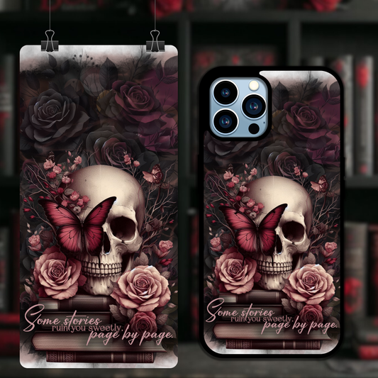 “Some stories ruin you sweetly, page by page"– Dark Romance Phone Case (iPhone & Samsung)
