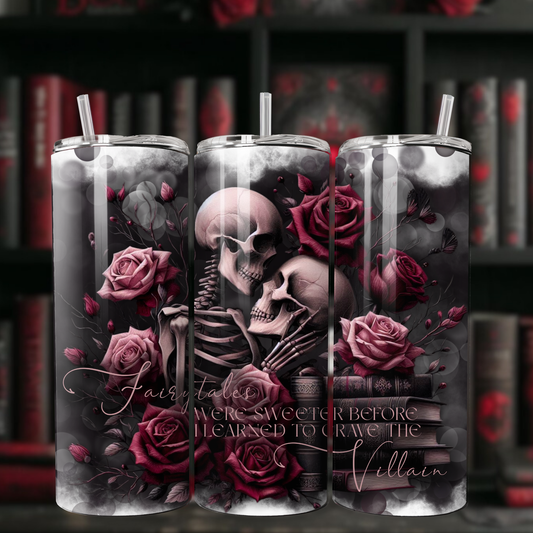 "Fairytales were sweeter" – Dark Romance 20oz Matte Tumbler