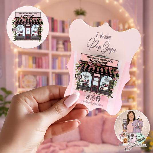 The Dark Romance Bookshop | E-Reader Magnetic Grip | Interchangeable Bookish Accessory