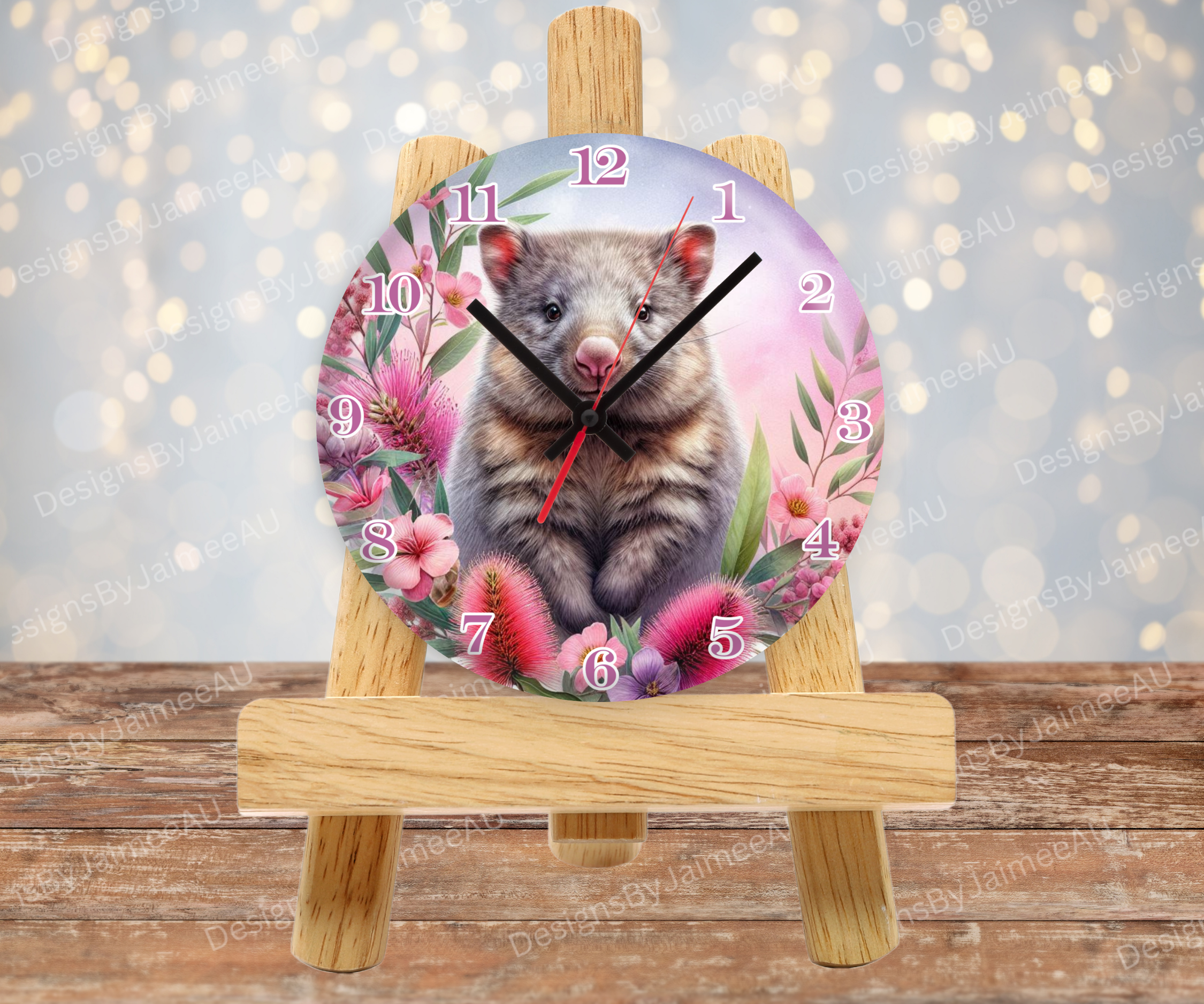 Wombat and Aussie Native #4 Digital Sublimation Clock Design – Designs ...