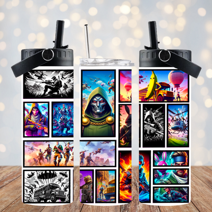 Fortnite Digital 20oz Sublimation Tumbler Wrap