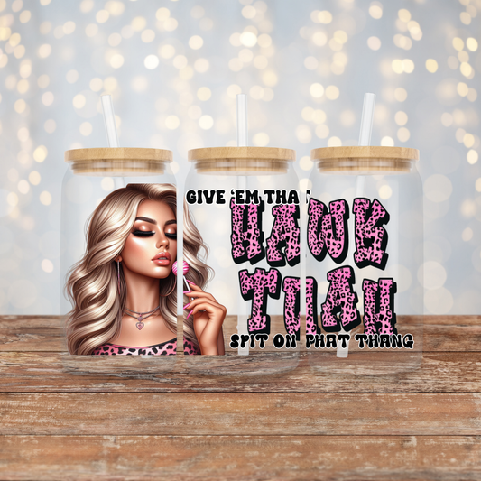 "Hawk Tuah" #3  Digital Download 16oz UV DTF Transfer Wrap PNG Image