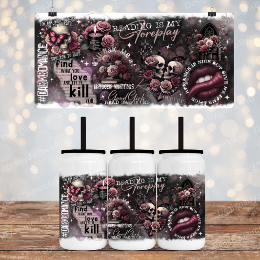 Dark Romance Quotes - Libbey-Style Stainless Tumblers (16oz)