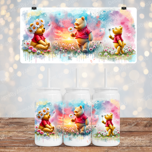 Winnie The Pooh - Wildflower Dreams - 16oz Sublimation Design