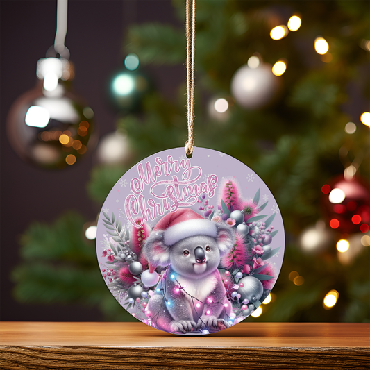 Christmas Koala #1 Digital Sublimation Ornament Design