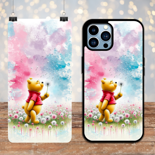 Wildflower Dreams - Winnie the Pooh Digital Phone Case Design