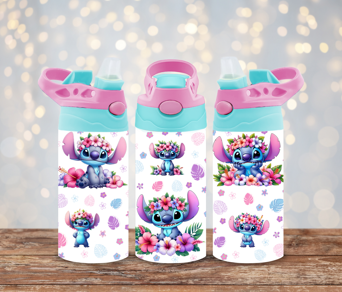 Tropical Stitch - Digital 12oz Kids Sublimation Tumbler Wrap