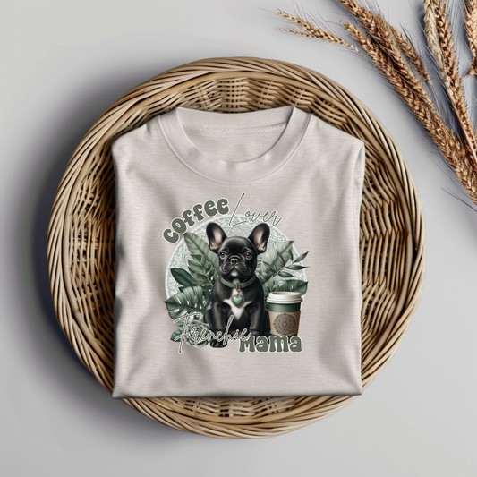 Sage Green Tropical French Bulldog Digital DTF Transfer PNG Image