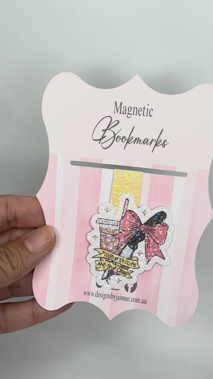 True Crime Junkie | Magnetic Bookmark | Handmade Bookish Accessory